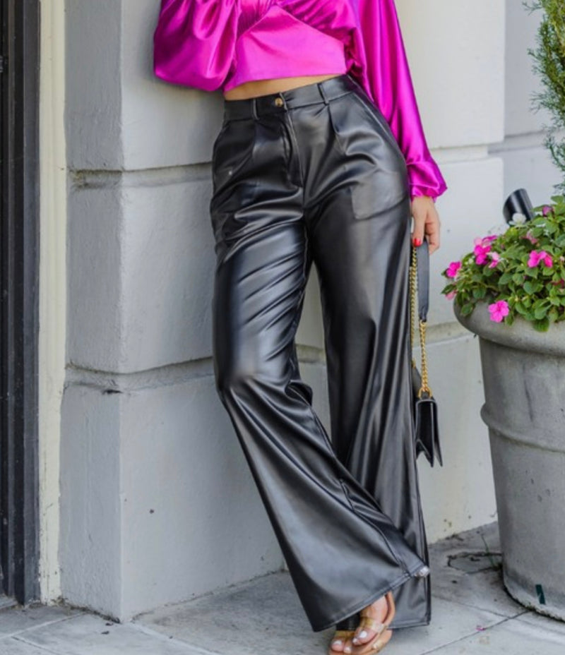 Faux Leather Pants
