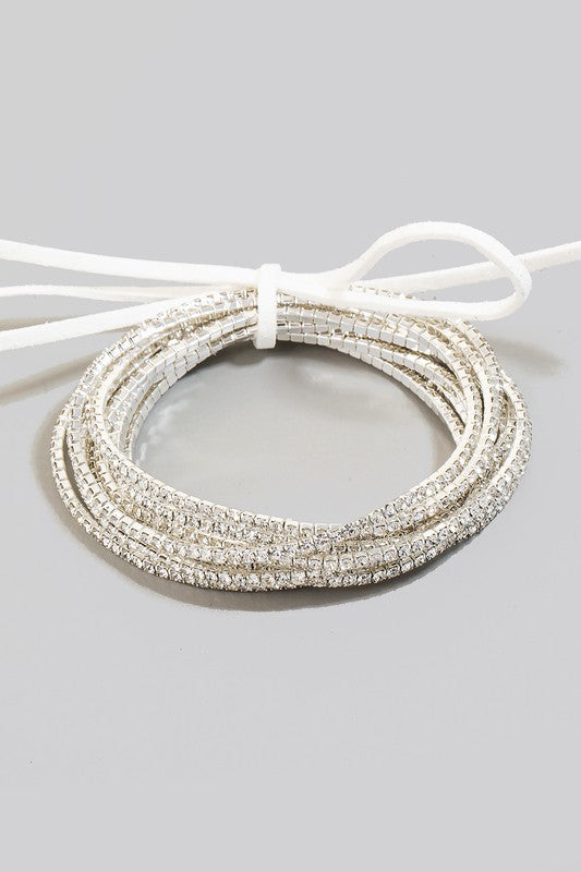 Rhinestone Elastic Bracelets