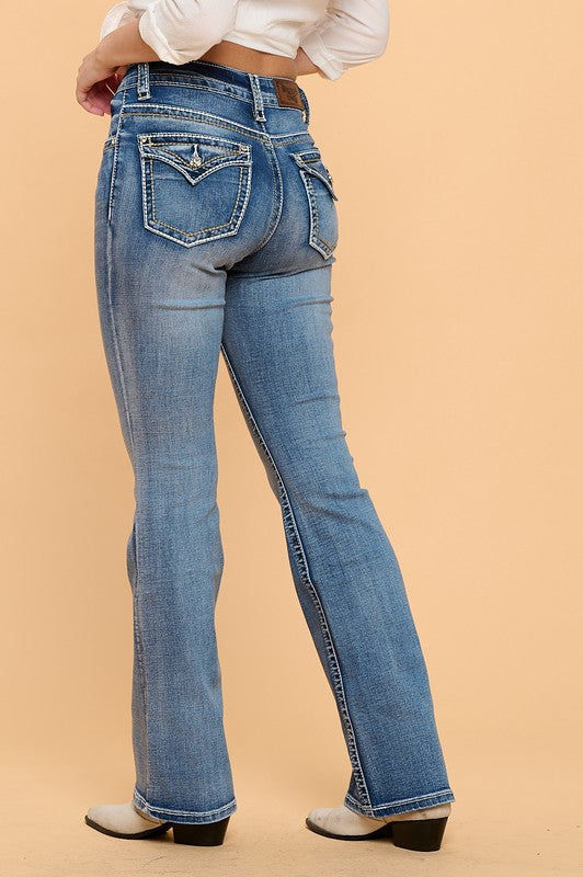 Bootcut Simply Embroidered Jeans